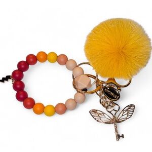 Scarlett Seeker Womens Silicone Beaded Keychain